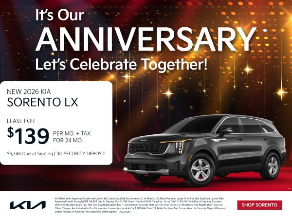 NEW 2026 KIA SORENTO LX